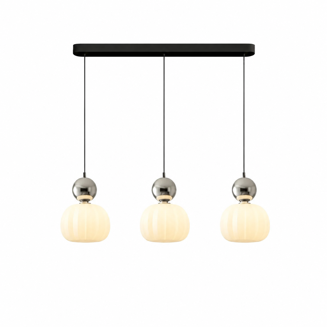Lampa wisząca Art Deco kremowa głowica 1 styl glamour