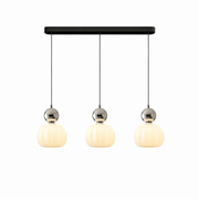 Lampa wisząca Art Deco kremowa głowica 1 styl glamour