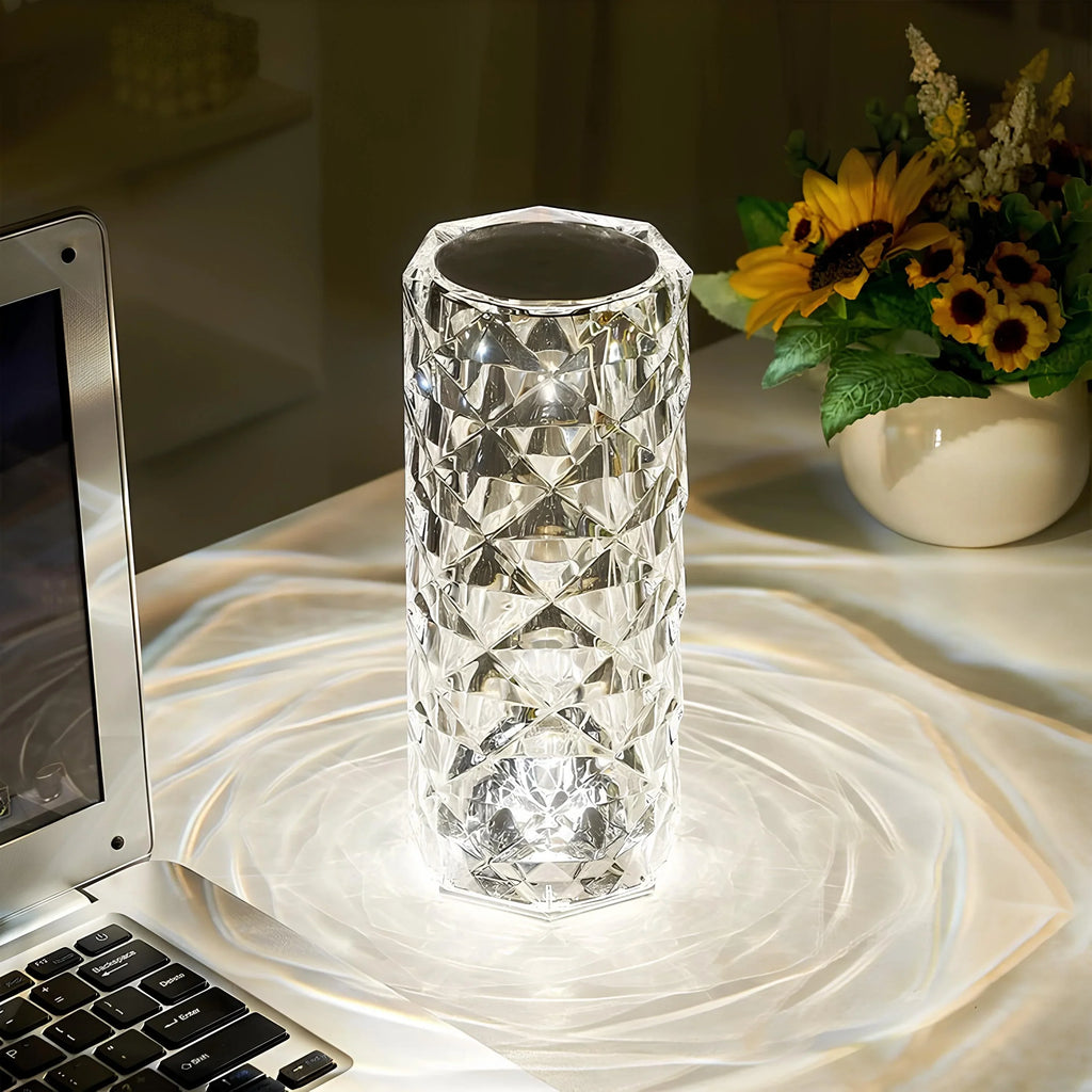 Elegancka lampa stołowa Crystal Touch