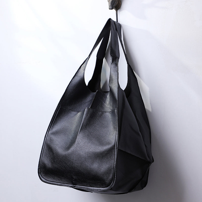 Modna torba skórzana damska – duża vintage shopper na co dzień - Image 5