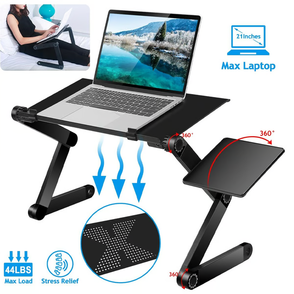 Wszechstronny smukły obrotowy stojak na laptopa 360° - Image 6
