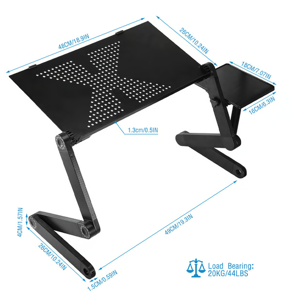 Wszechstronny smukły obrotowy stojak na laptopa 360° - Image 7