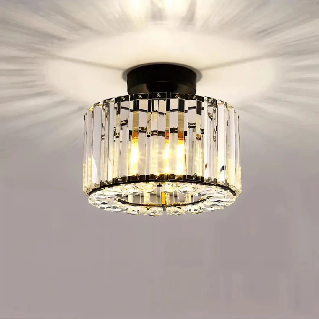 Nowoczesna kryształowa lampa sufitowa bęben – ozdobne oświetlenie LED do salonu - Image 4