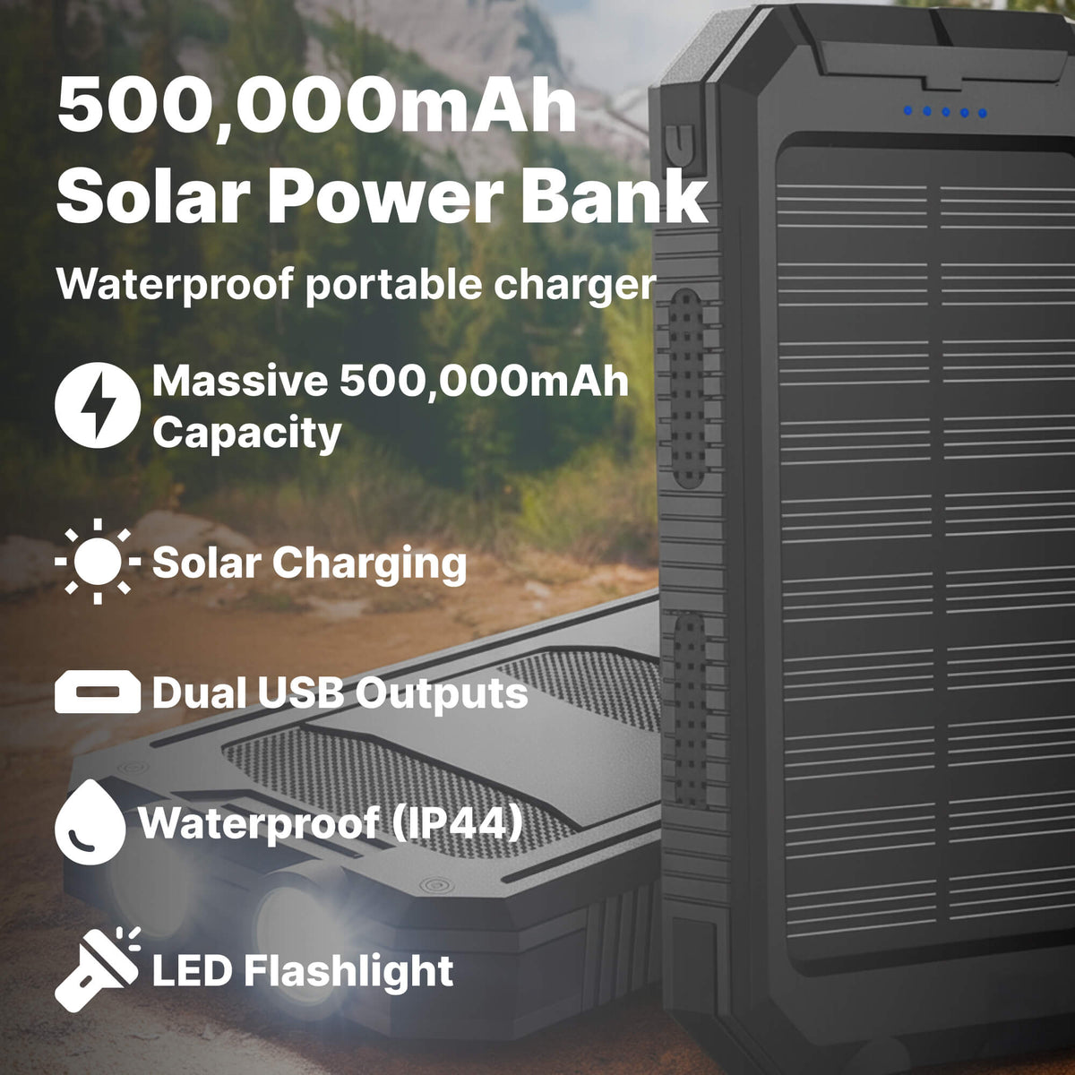 Powerbank solarny wodoodporny - Image 2