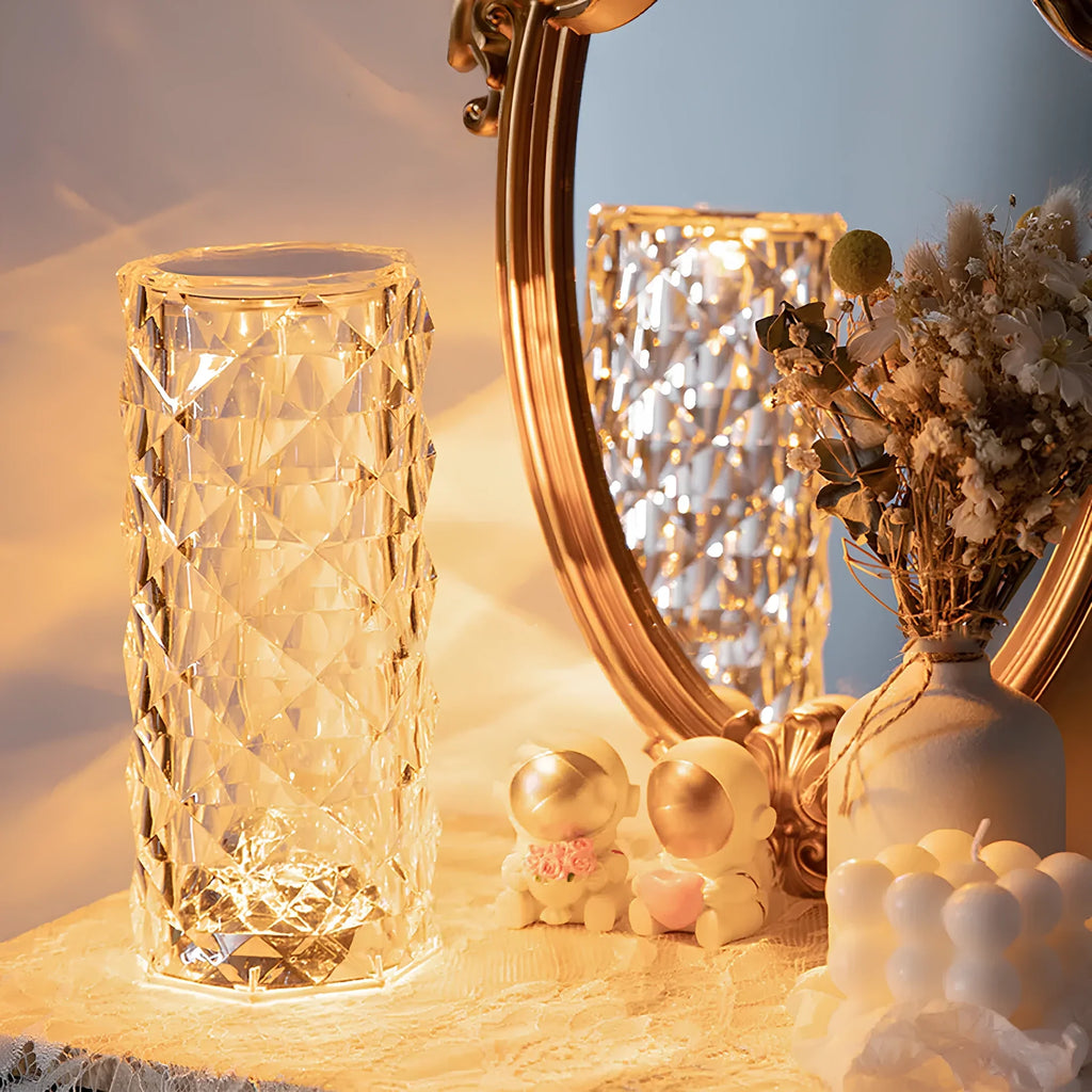 Elegancka lampa stołowa Crystal Touch - Image 4