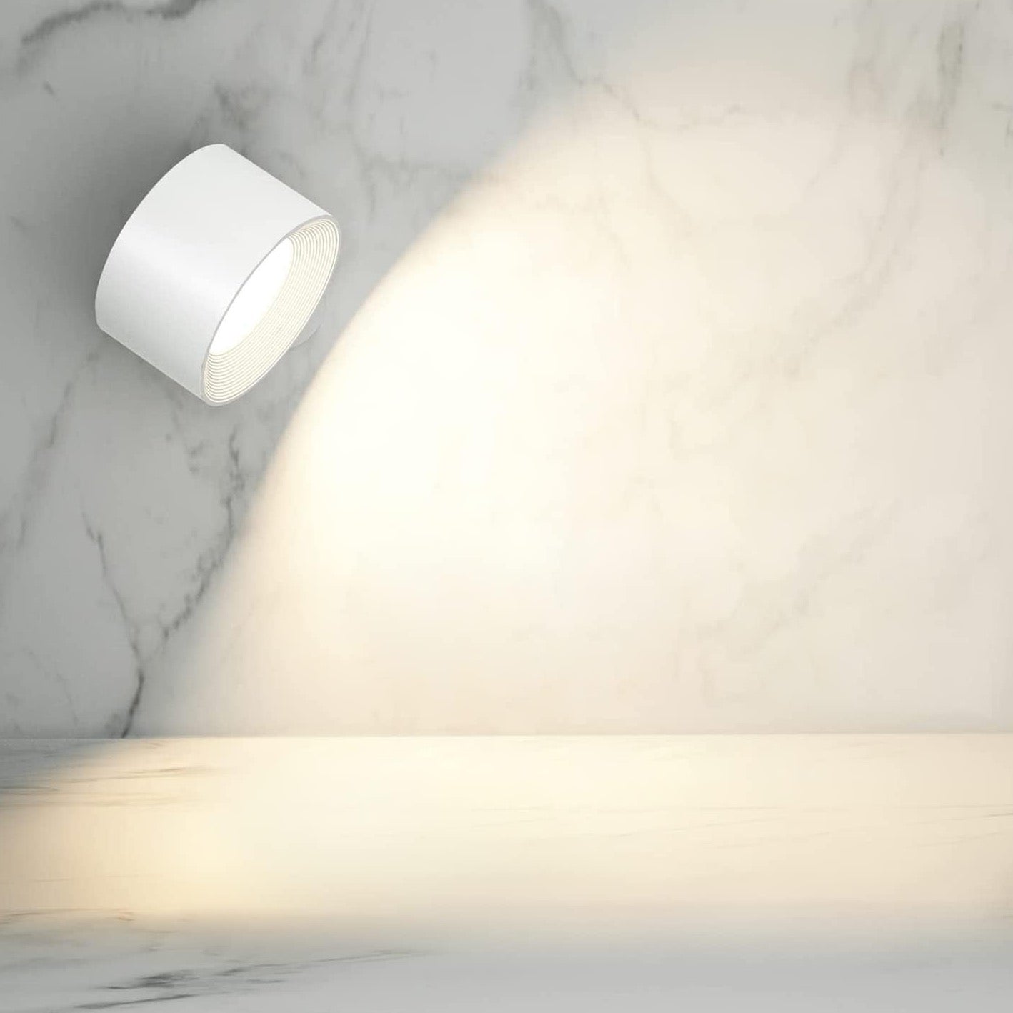 Bezprzewodowa lampa ścienna LED z obrotem 360° i regulacją jasności – oświetlenie wnętrz - Image 7
