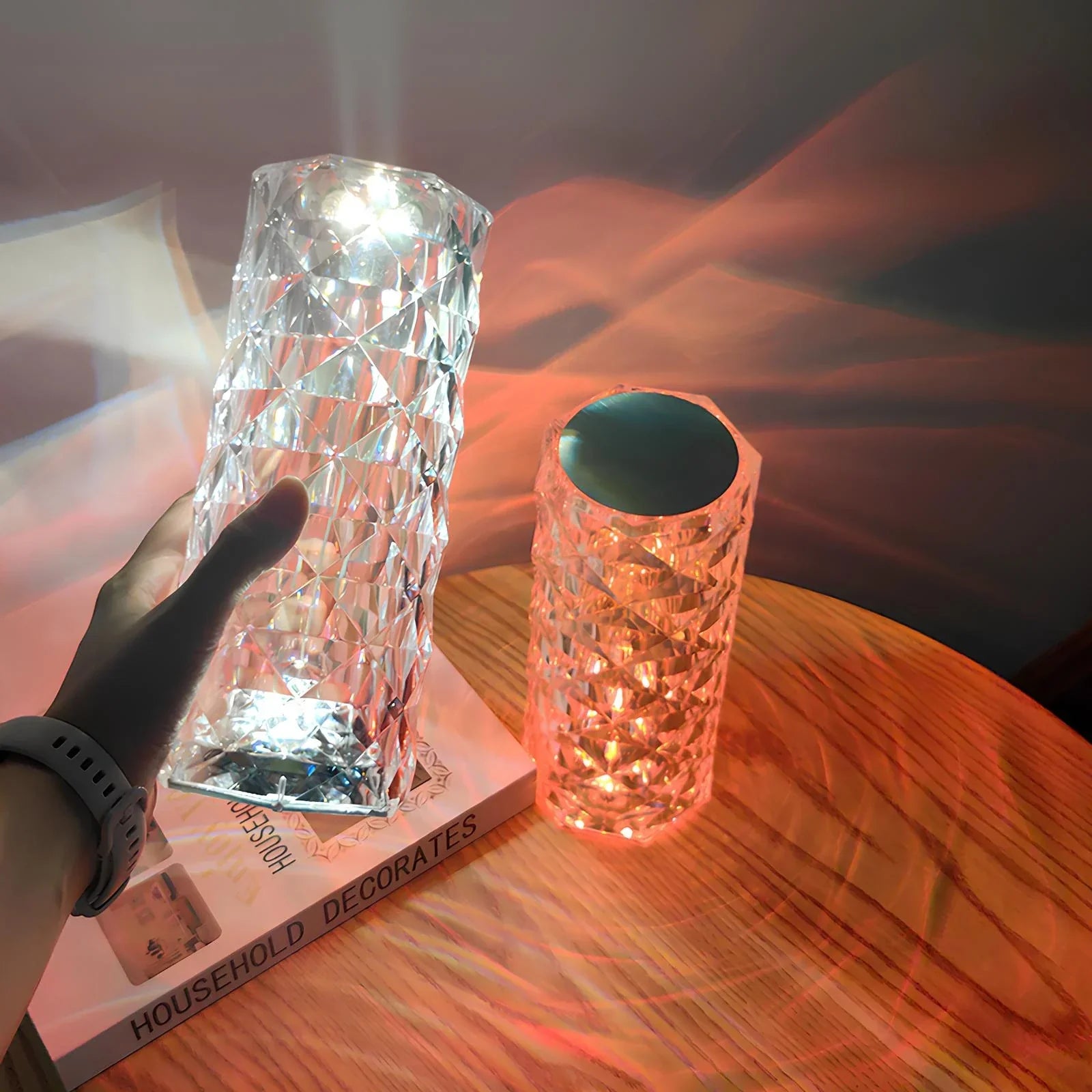Elegancka lampa stołowa Crystal Touch - Image 5