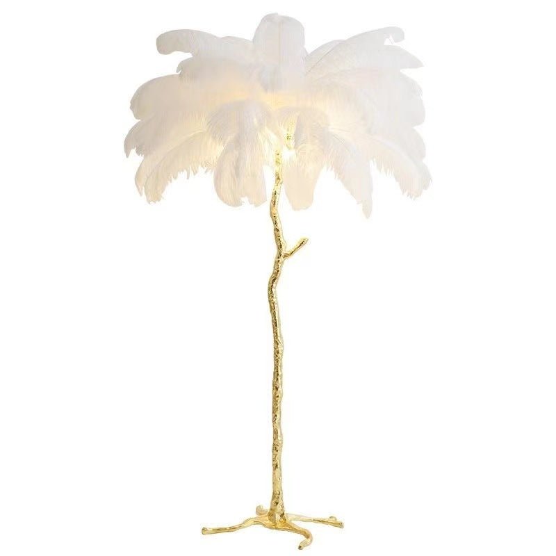 Piórkowa lampa podłogowa LED 3 tryby barwy światła - Image 4