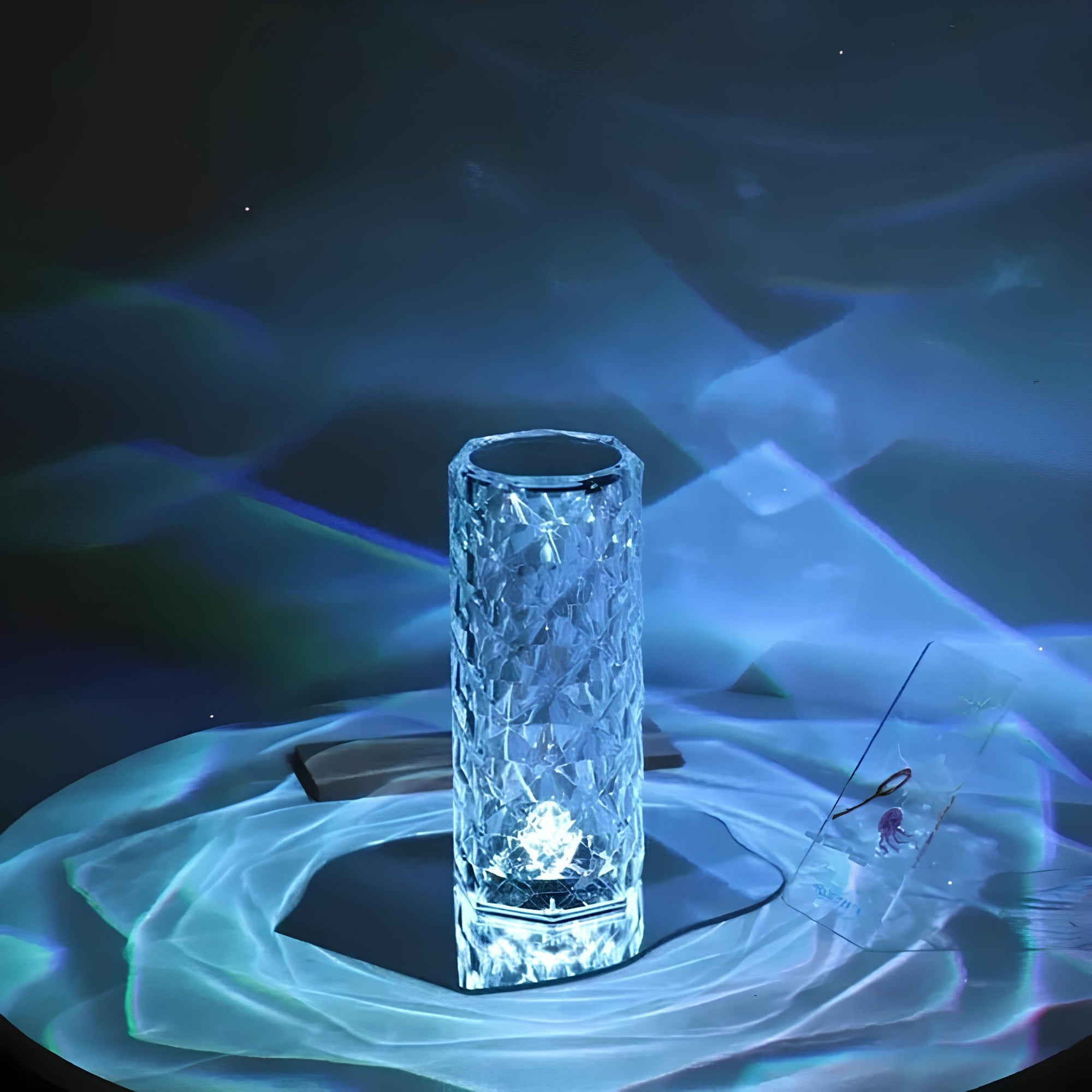 Elegancka lampa stołowa Crystal Touch - Image 8