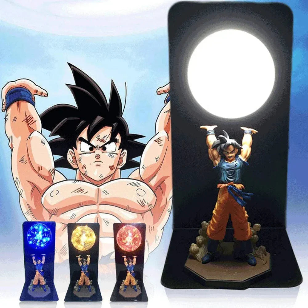 Dynamiczna lampa LED 3D Goku – Dragon Ball kolekcjonerska - Image 2