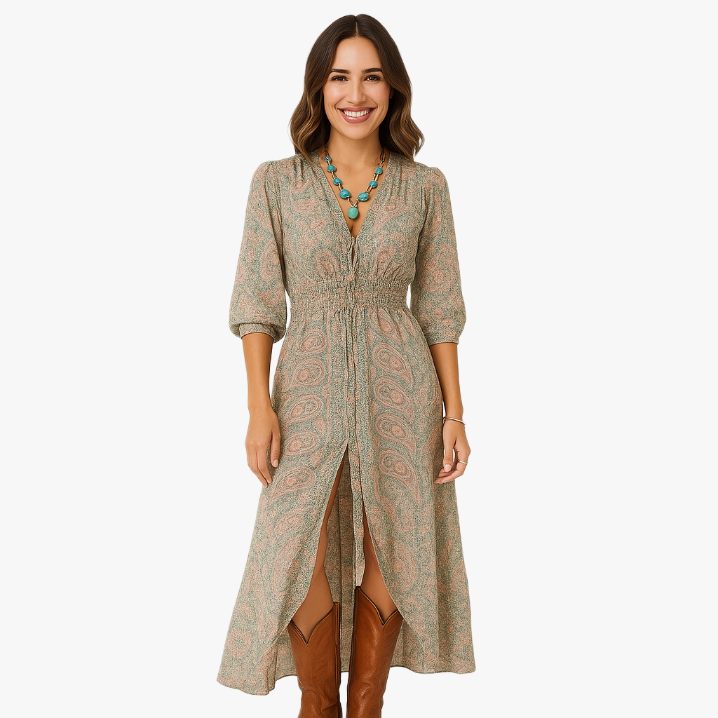 Elegancka letnia sukienka maxi dla kobiet