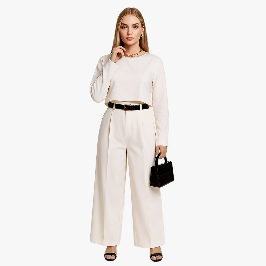 Chic Two-Piece Women's Formal Outfit