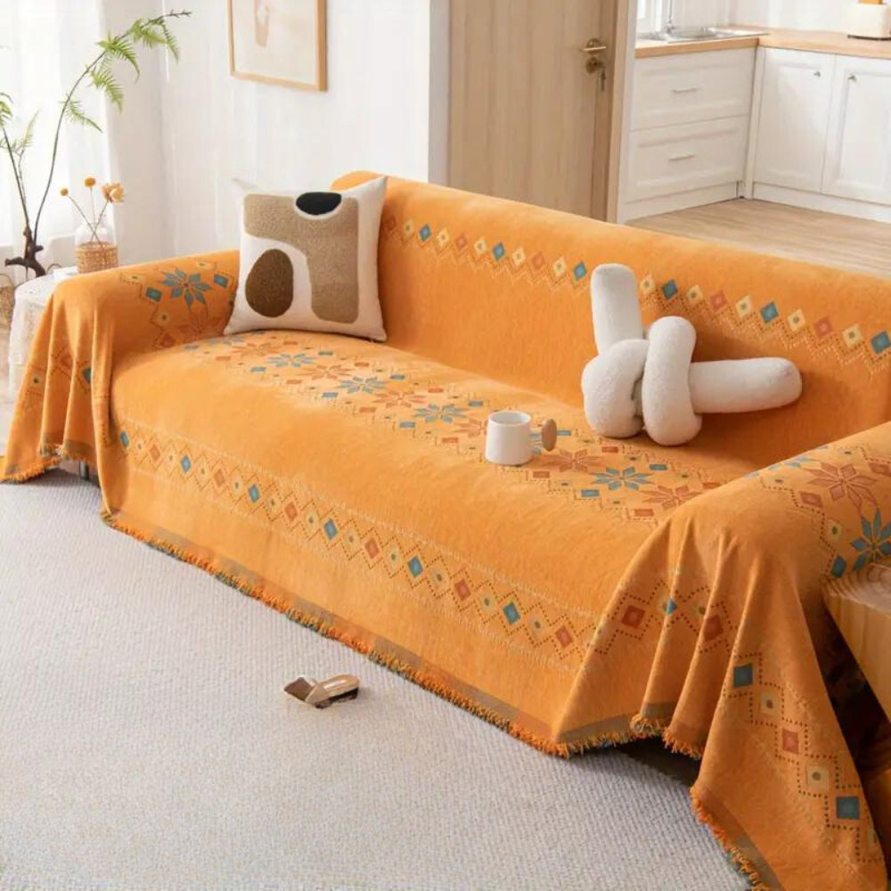 Stylowa sofa z frędzlami w stylu bohemy do wnętrz domowych - Image 8