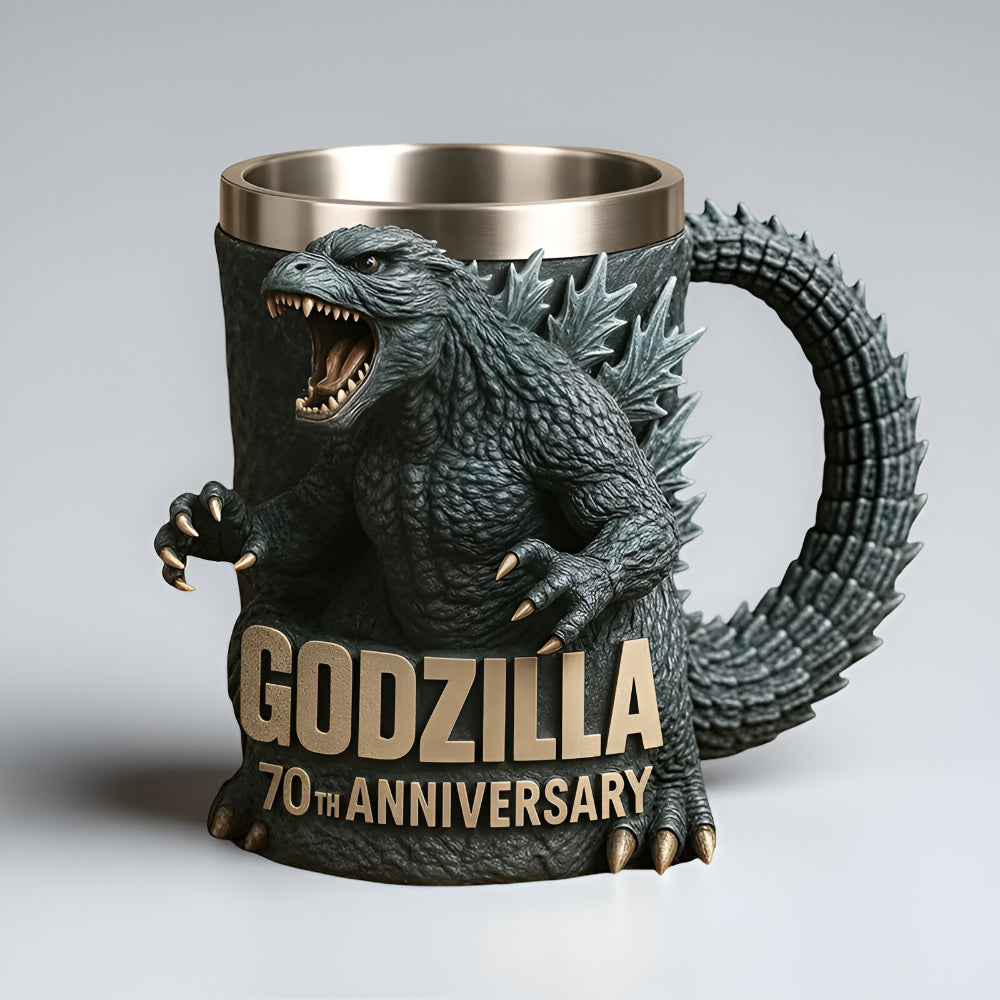 Rzeźbiony ceramiczny kubek 3D potwór - Image 3