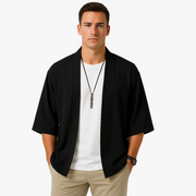 Cardigan kimono décontracté et élégant pour homme