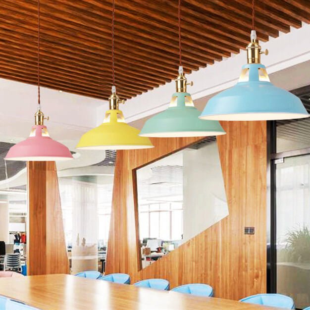 Lampa wisząca industrialna z metalowym kloszem, oprawa E26, regulowana wysokość – styl retro - Image 4