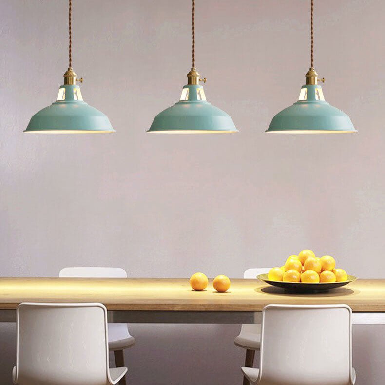 Lampa wisząca industrialna z metalowym kloszem, oprawa E26, regulowana wysokość – styl retro - Image 6