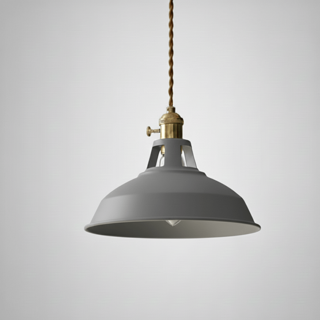 Lampa wisząca industrialna z metalowym kloszem, oprawa E26, regulowana wysokość – styl retro - Image 8