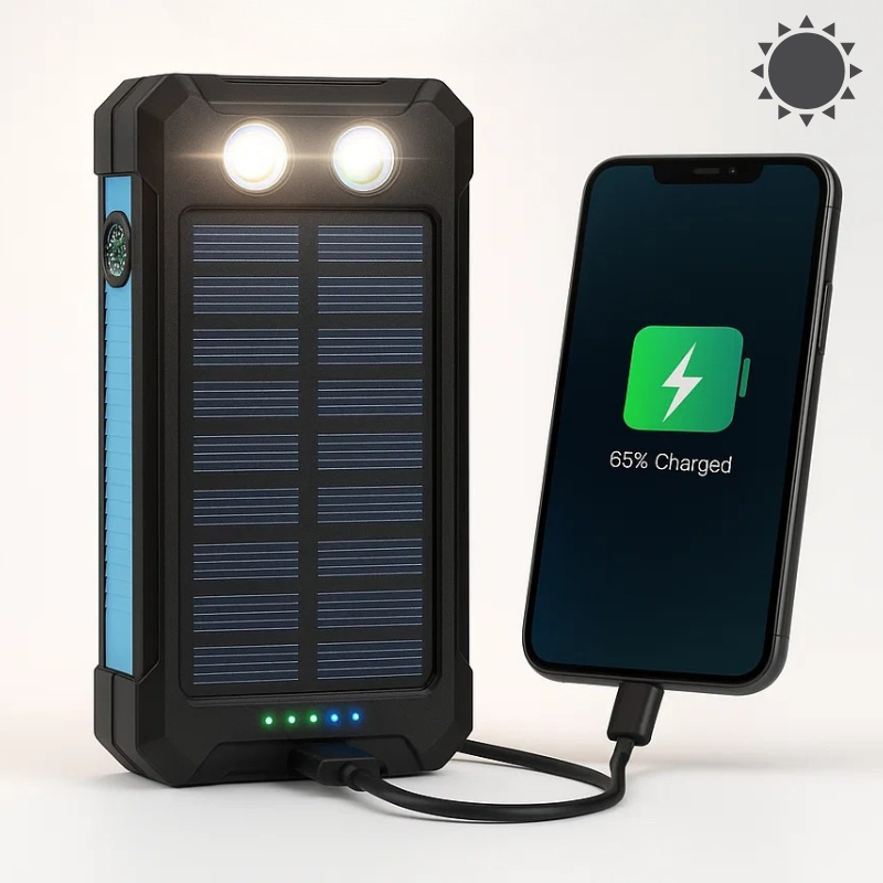 Powerbank solarny wodoodporny