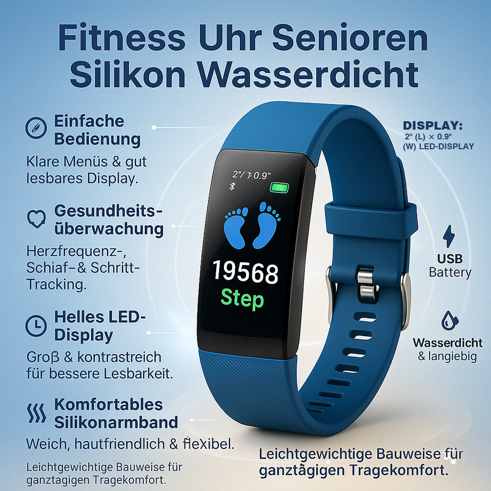 Inteligentny Niezawodny Wodoodporny Zegarek Fitness - Image 2