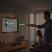 Metalowy wskaźnik laserowy akumulatorowy USB