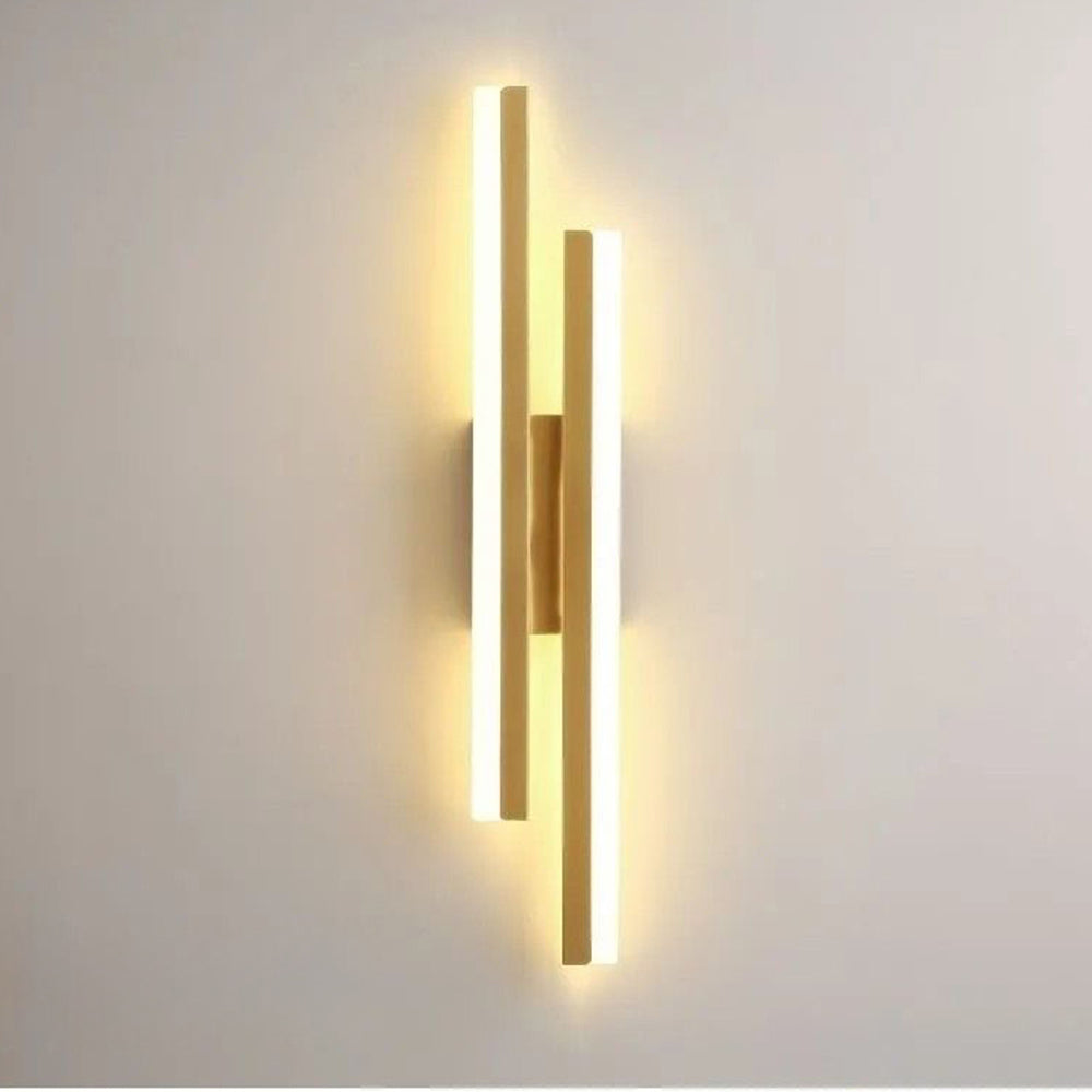 Kinkiet LED nowoczesny minimalistyczny – lampa ścienna do salonu i sypialni, liniowy design - Image 12
