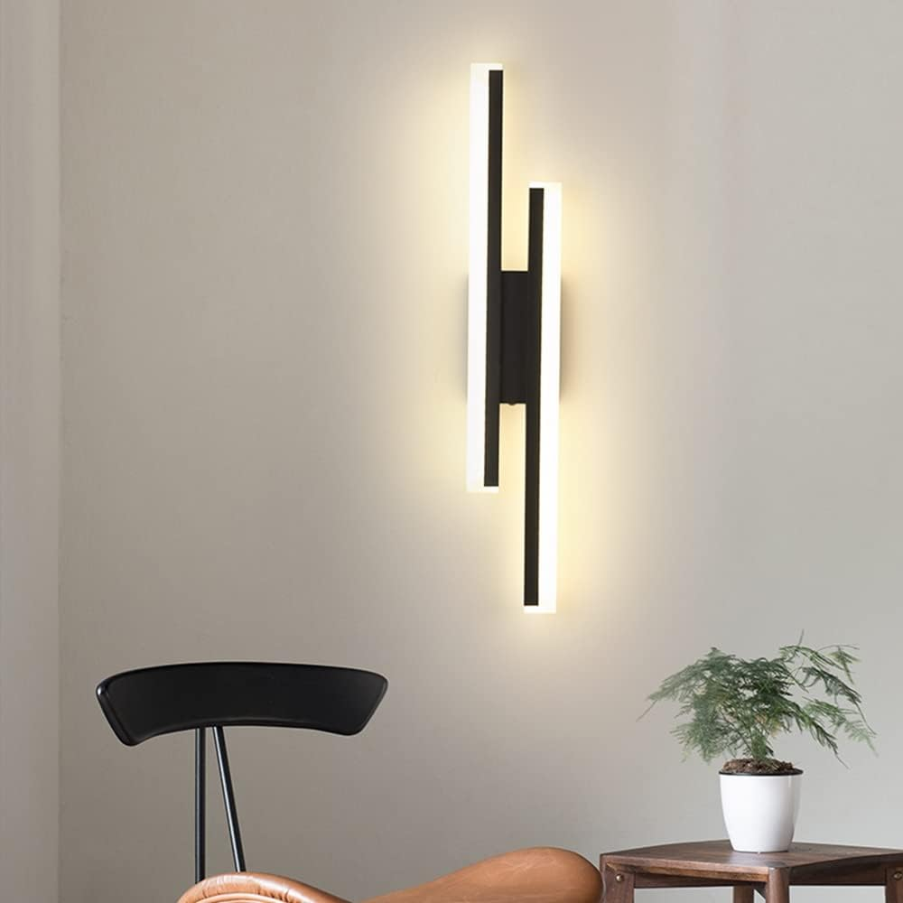 Kinkiet LED nowoczesny minimalistyczny – lampa ścienna do salonu i sypialni, liniowy design - Image 3