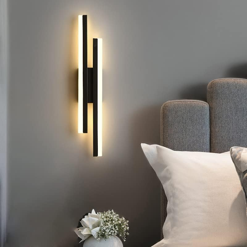 Kinkiet LED nowoczesny minimalistyczny – lampa ścienna do salonu i sypialni, liniowy design - Image 6