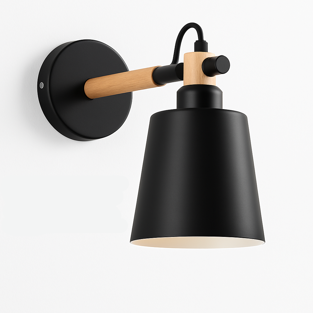 Nowoczesna nordycka lampa ścienna metalowa – geometryczny kinkiet do wnętrz - Image 2