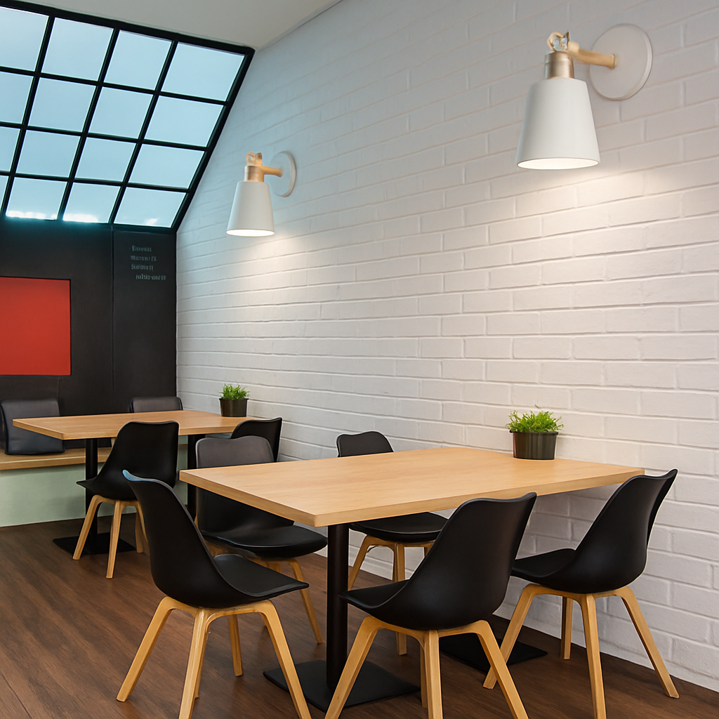 Nowoczesna nordycka lampa ścienna metalowa – geometryczny kinkiet do wnętrz - Image 5