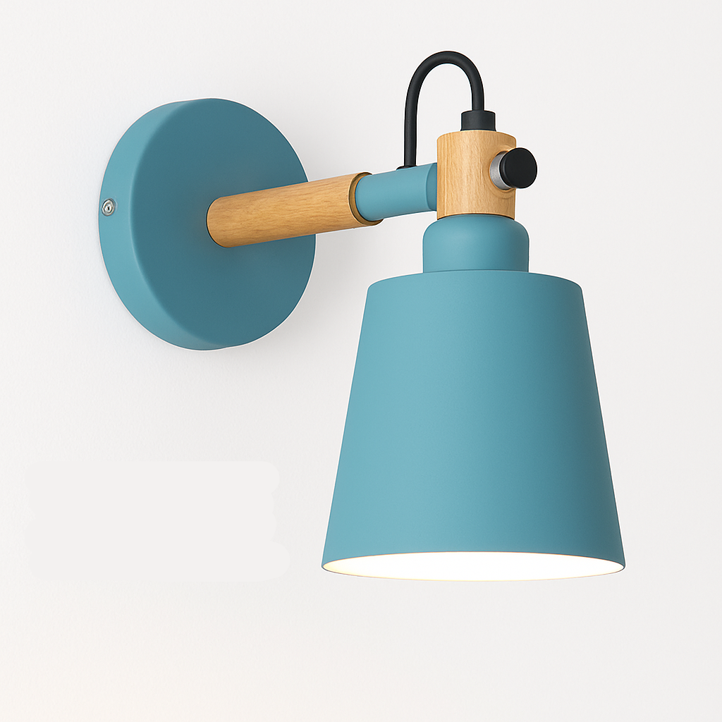 Nowoczesna nordycka lampa ścienna metalowa – geometryczny kinkiet do wnętrz - Image 9