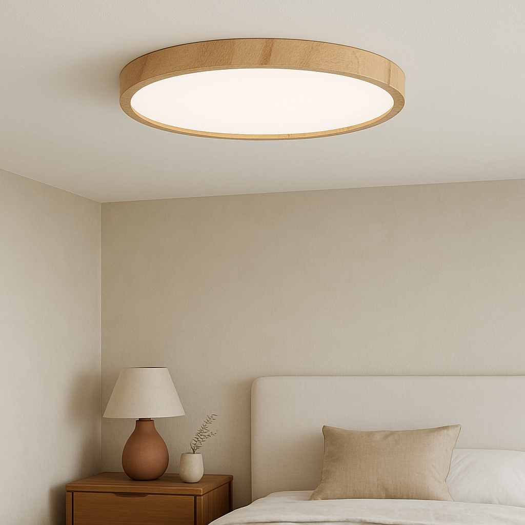 Nowoczesna okrągła lampa sufitowa LED natynkowa – minimalistyczny plafon do salonu