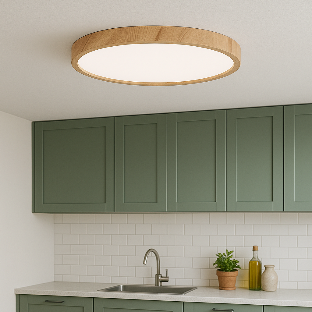 Nowoczesna okrągła lampa sufitowa LED natynkowa – minimalistyczny plafon do salonu - Image 3