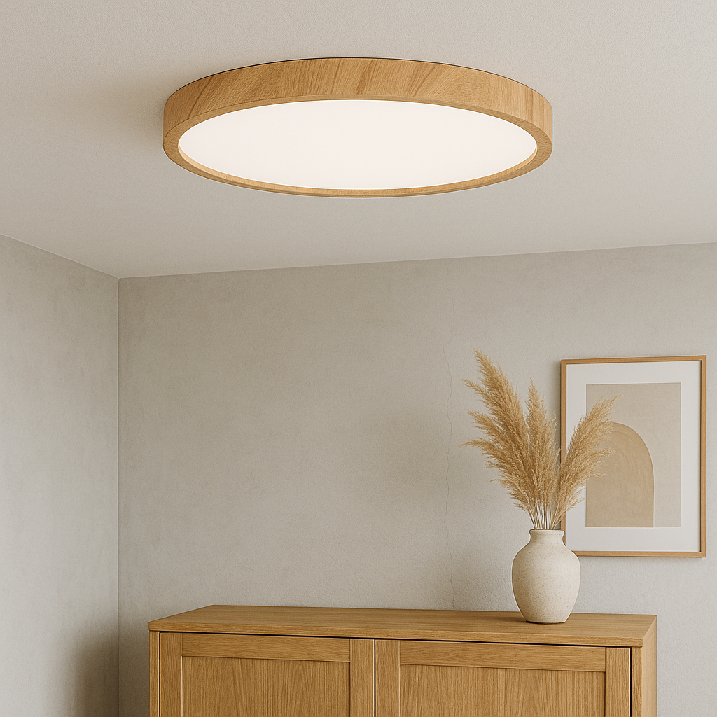 Nowoczesna okrągła lampa sufitowa LED natynkowa – minimalistyczny plafon do salonu - Image 4