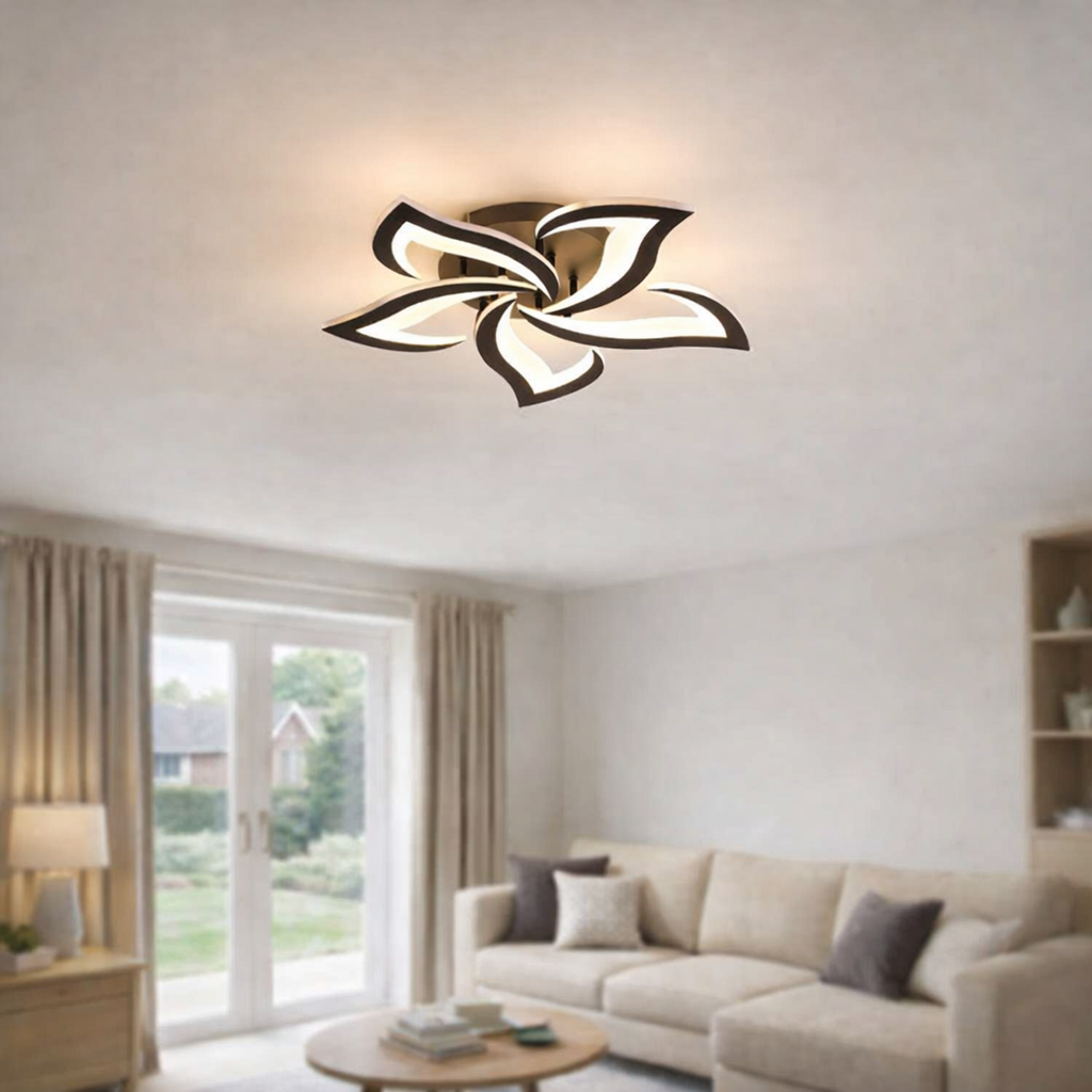 Nowoczesna lampa sufitowa LED w kształcie kwiatu – plafon do salonu i sypialni - Image 11