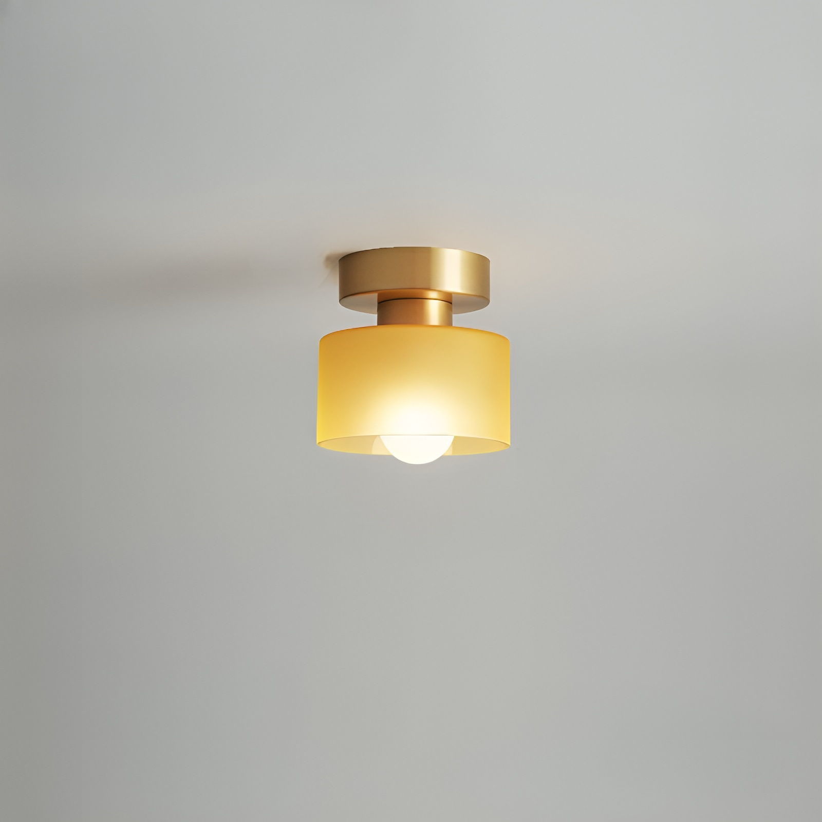Nowoczesna minimalistyczna lampa sufitowa półplafonowa – oświetlenie wewnętrzne, czarna/złota - Image 9
