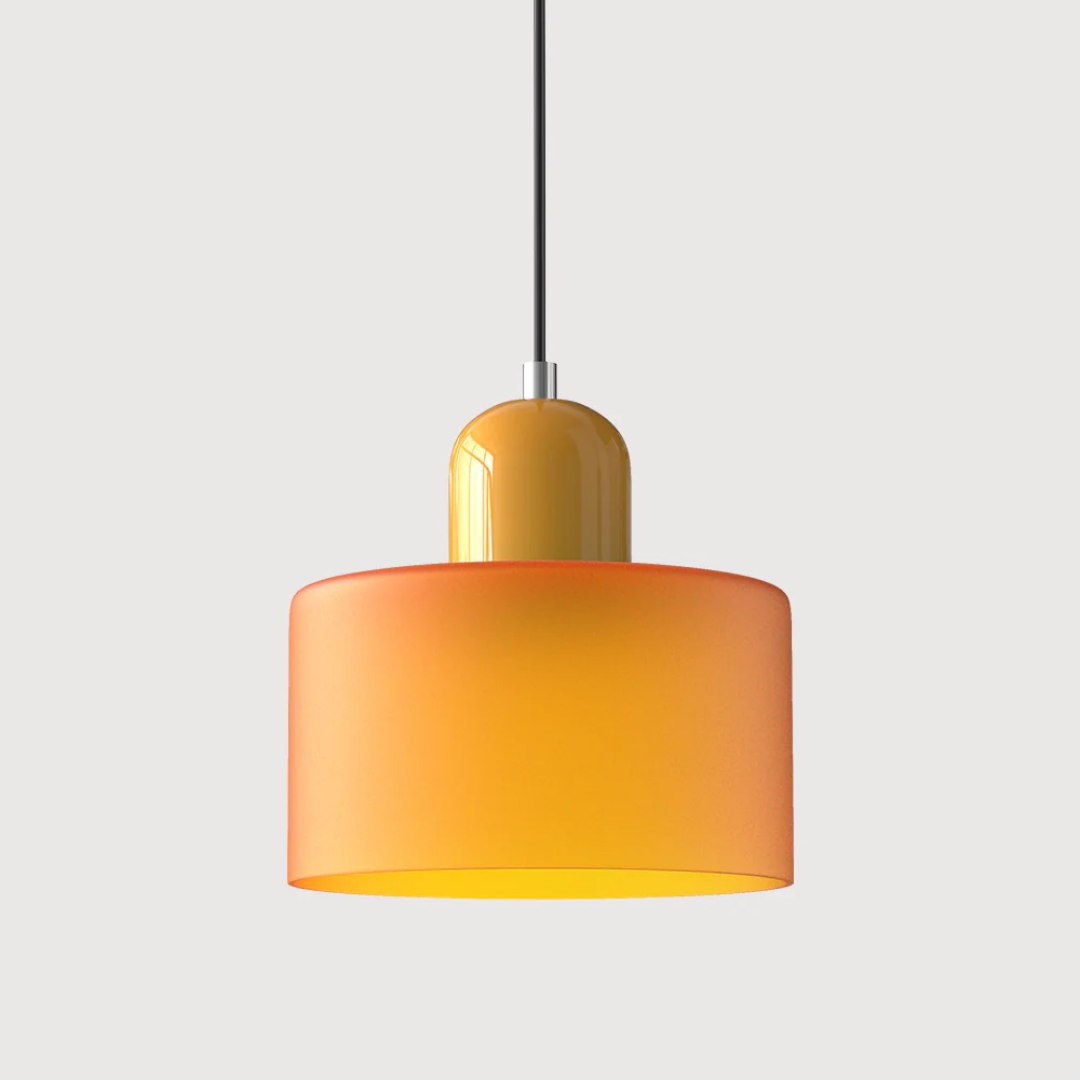 Nowoczesna kolorowa lampa wisząca ze szkła – retro oświetlenie sufitowe do wnętrz - Image 21