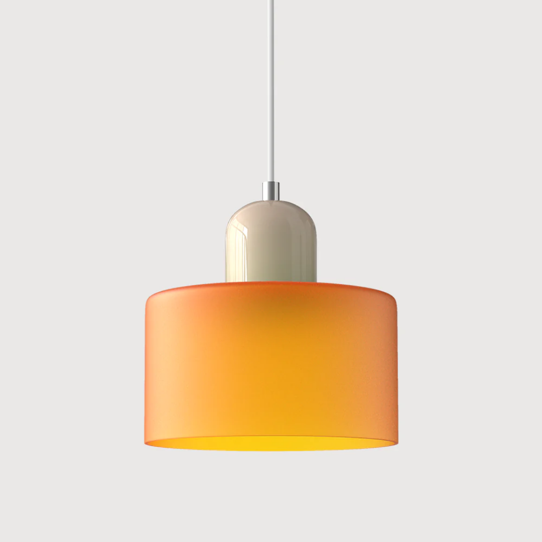 Nowoczesna kolorowa lampa wisząca ze szkła – retro oświetlenie sufitowe do wnętrz - Image 22