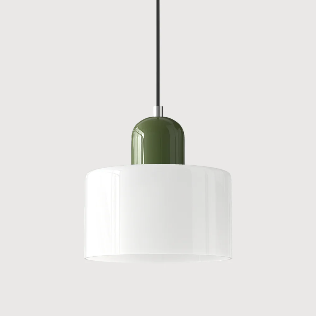 Nowoczesna kolorowa lampa wisząca ze szkła – retro oświetlenie sufitowe do wnętrz - Image 41