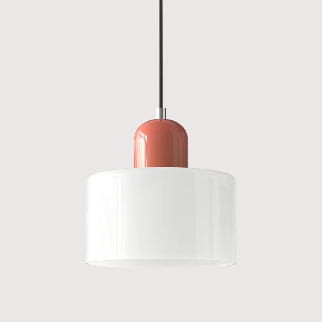 Nowoczesna kolorowa lampa wisząca ze szkła – retro oświetlenie sufitowe do wnętrz - Image 42