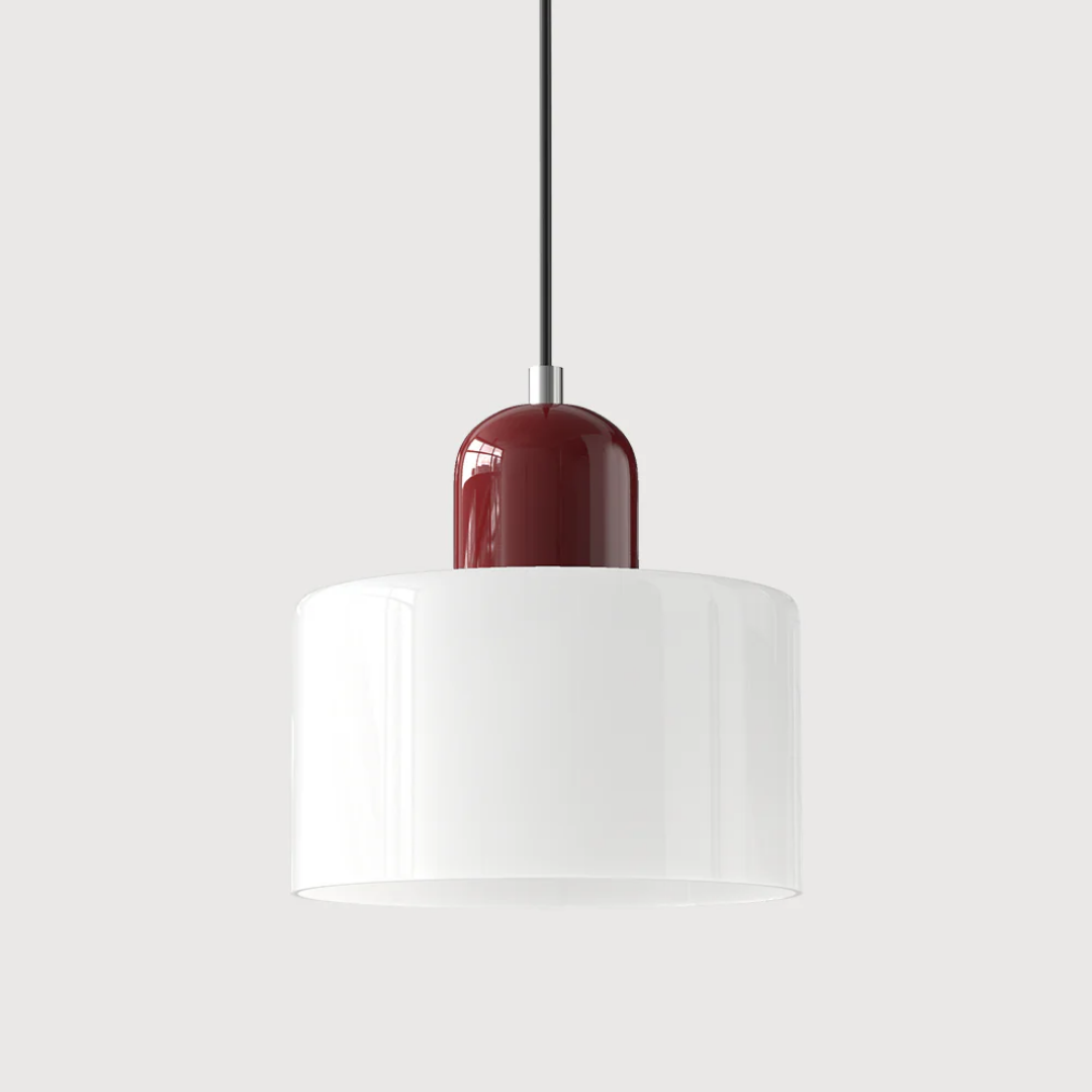 Nowoczesna kolorowa lampa wisząca ze szkła – retro oświetlenie sufitowe do wnętrz - Image 43