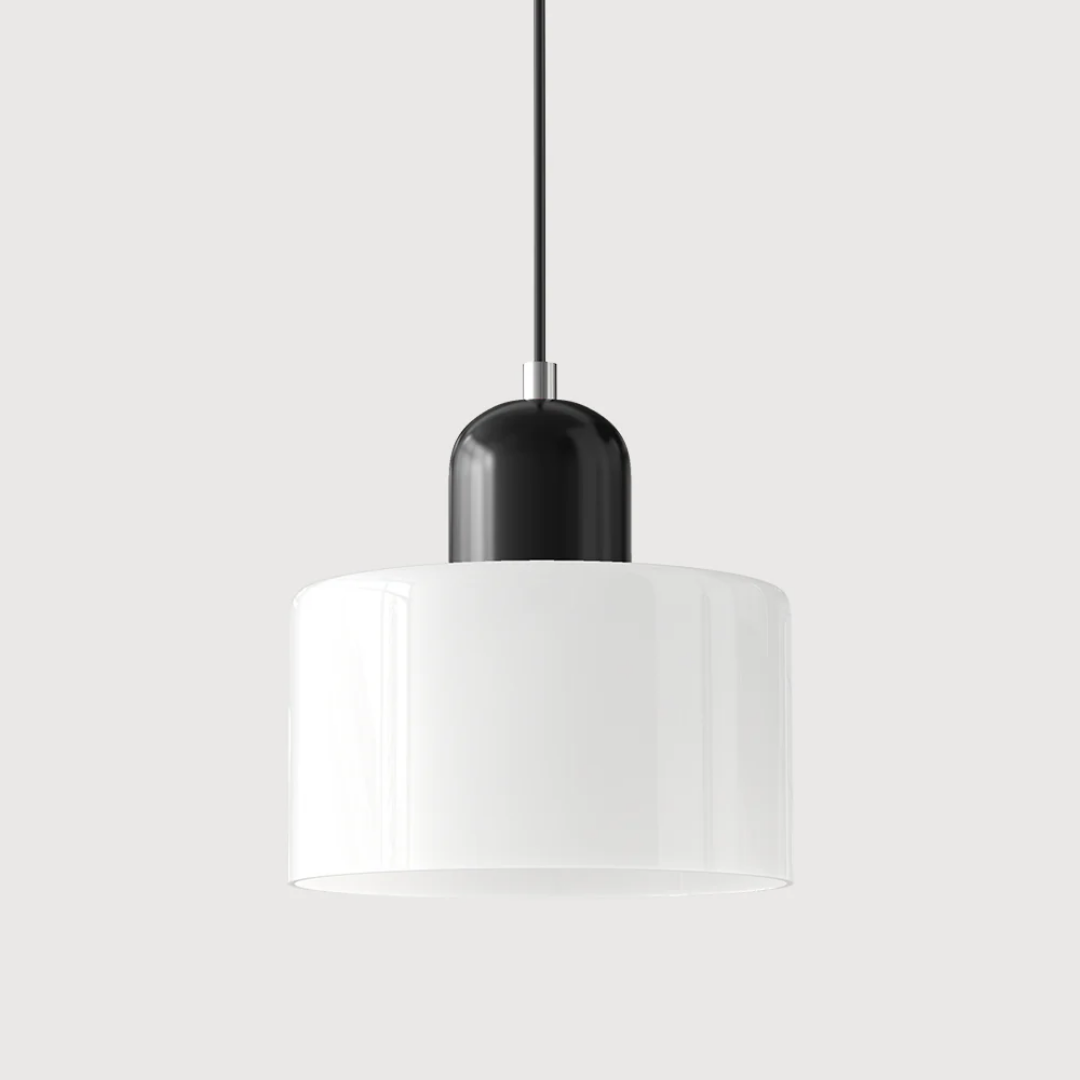 Nowoczesna kolorowa lampa wisząca ze szkła – retro oświetlenie sufitowe do wnętrz - Image 44