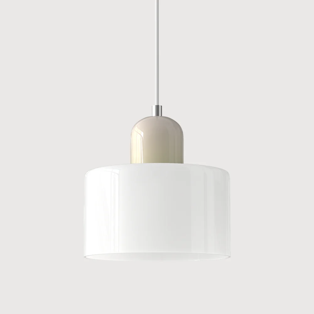 Nowoczesna kolorowa lampa wisząca ze szkła – retro oświetlenie sufitowe do wnętrz - Image 46