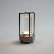 Skandynawska lampa stołowa LED akumulatorowa