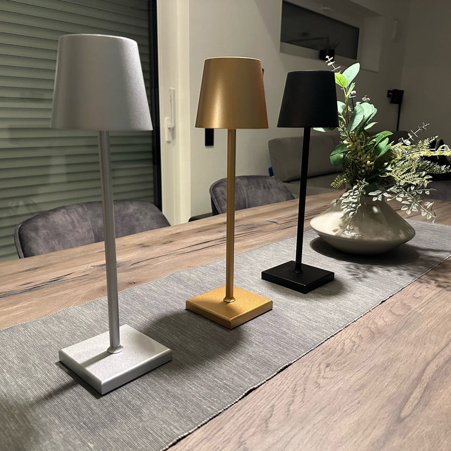 Nowoczesna skandynawska bezprzewodowa lampa stołowa LED z funkcją ściemniania - Image 3