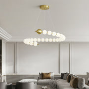 Nowoczesna lampa wisząca LED do salonu i sypialni – aluminiowy żyrandol z kulami, ściemnianie - Image 4