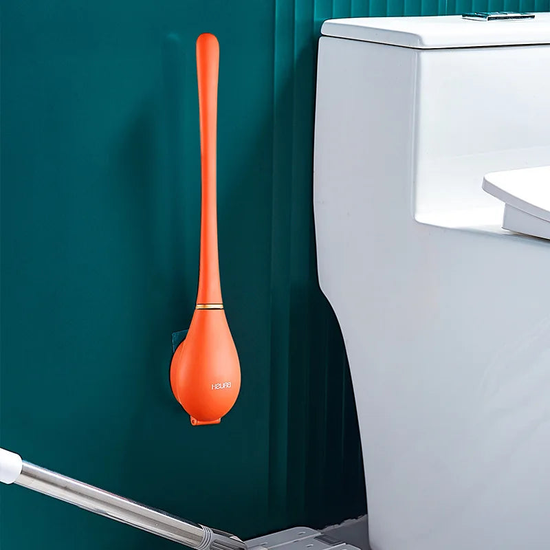 Silikonowa szczotka do WC z uchwytem ściennym – higieniczna, oszczędza miejsce w łazience - Image 7