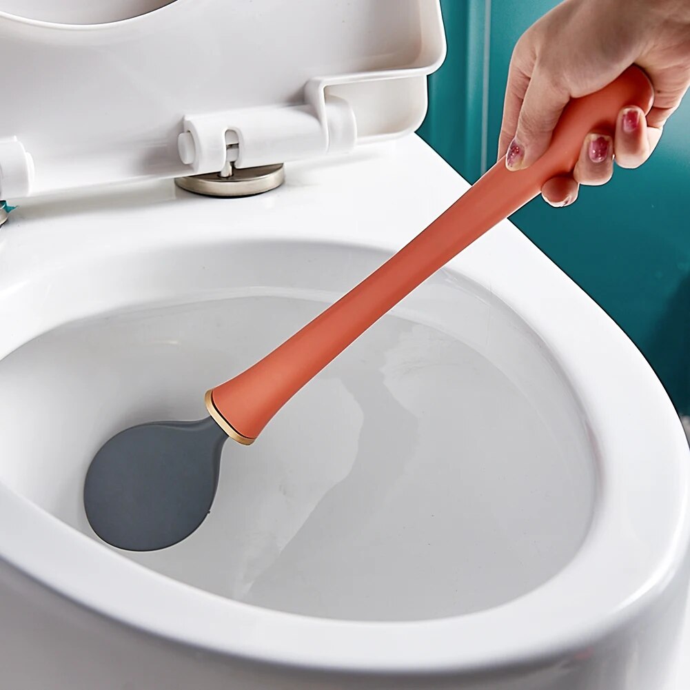 Silikonowa szczotka do WC z uchwytem ściennym – higieniczna, oszczędza miejsce w łazience - Image 8