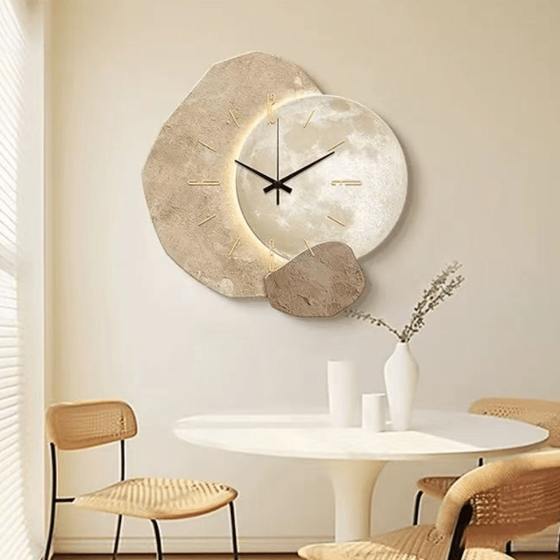 Skandynawski zegar ścienny z cichym mechanizmem – minimalistyczna dekoracja do wnętrz - Image 2