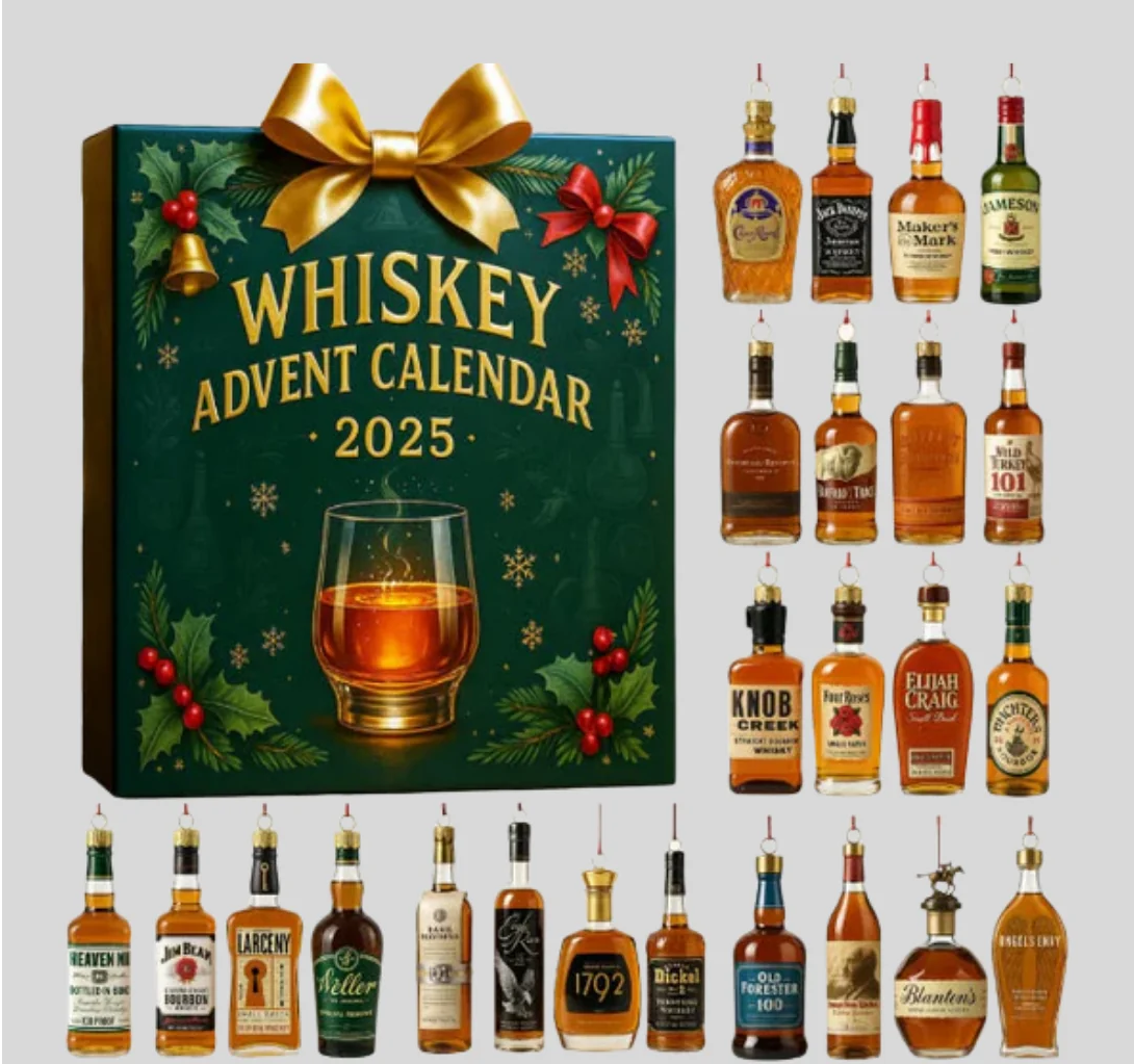 Dekoracyjny kalendarz adwentowy whisky 2026 24 miniatury 2D - Image 8